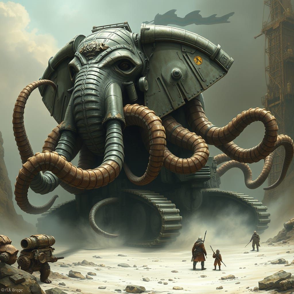 What do you get when you cross an elephant, an octopus, and a main battle tank?