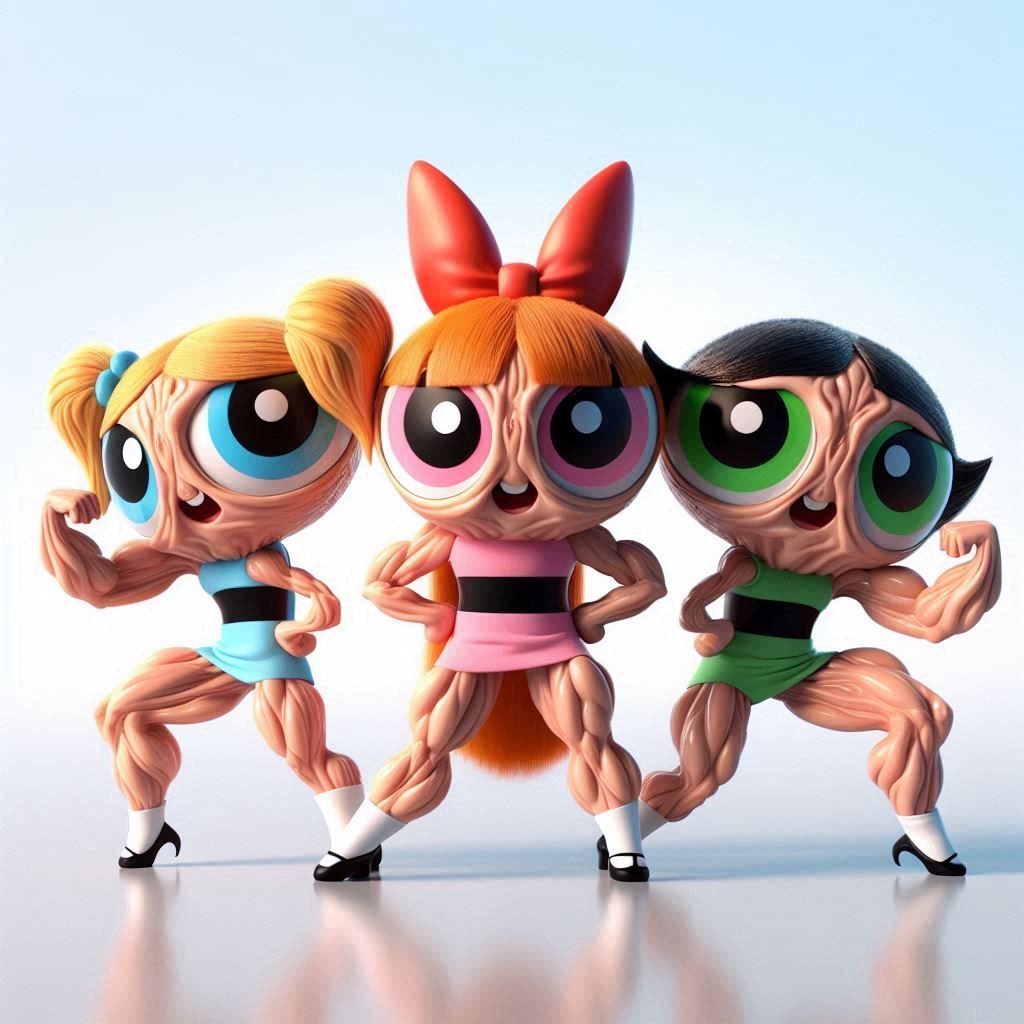 Power Puff Girls on Steroids