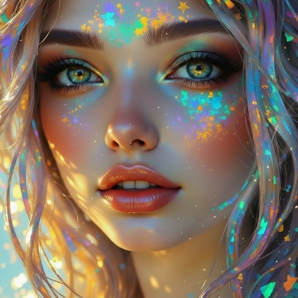 <lora:GoldenHour:1.0> <lora:GlitchFoilFlux:1.0> <lora:Utopian Whimsy:1.0> <lora:Digital shimmer:1.0> <lora:Neurographic Flux:1.0> <lora:Eart...