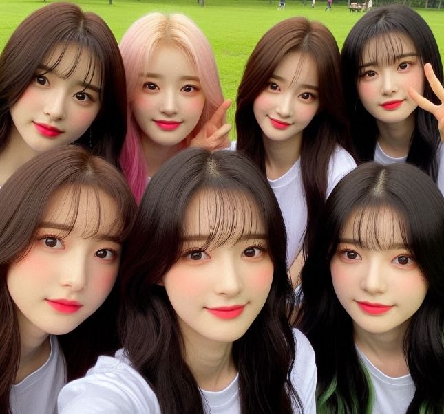 ✨✨girls' night is complete with hei ran ✨✨ just need to leave the park lol