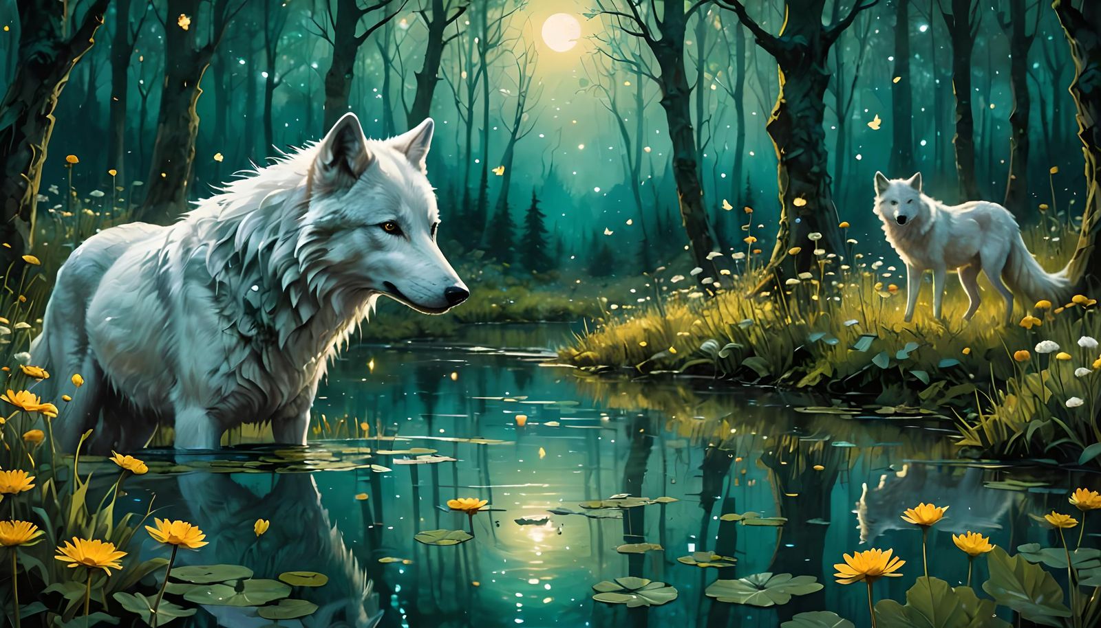 Forest wolves  by @Chantal-Rose