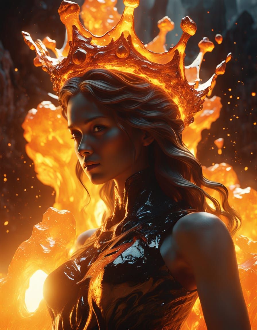 Das Mädchen mit der Lawakrone