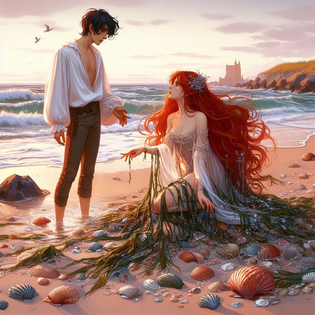 Erick meets Ariel following Ariel's transformation from mermaid to human