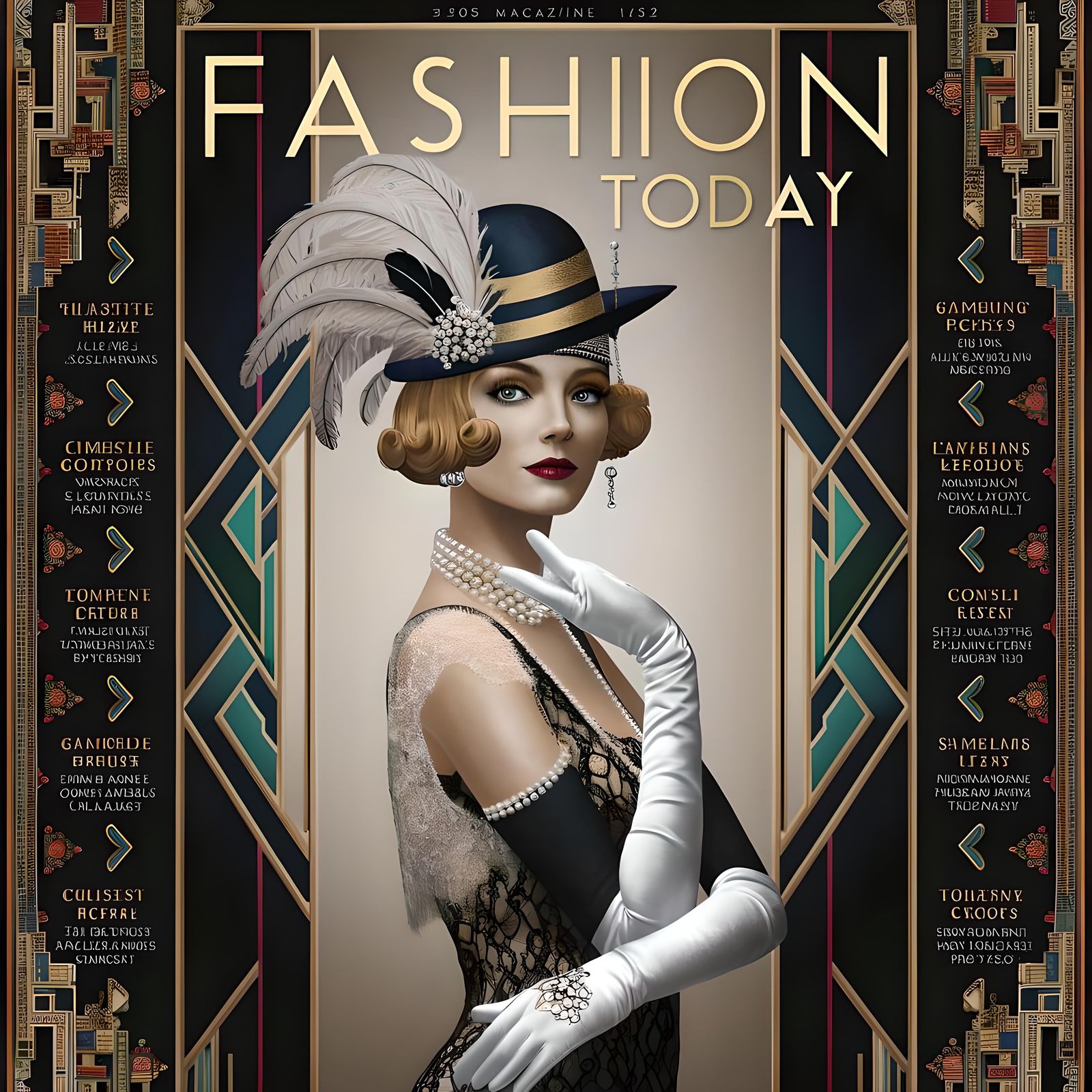 Fashion Magazine cover from (1925)  by @Lavender Days