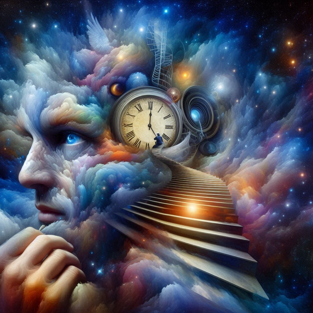 cosmic surreal portrait