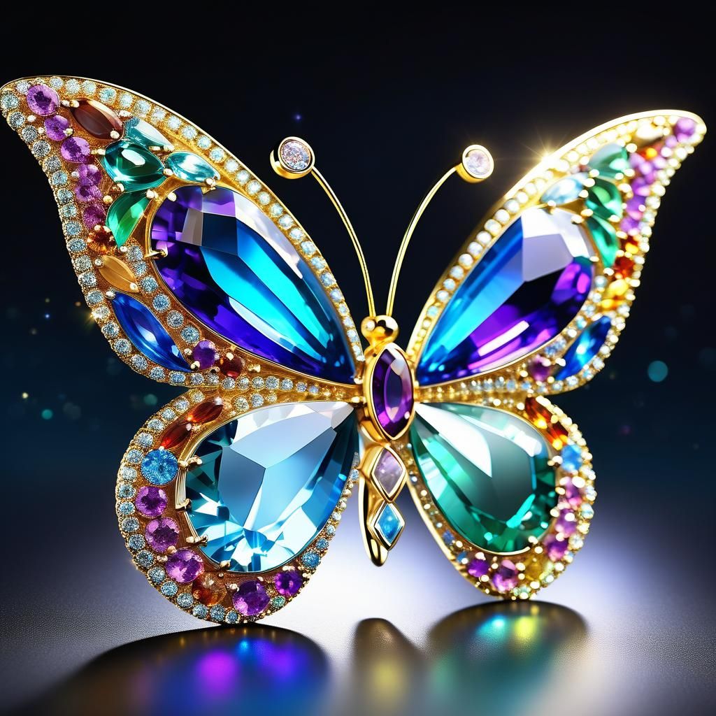 Gemstone Butterfly  by @possom2009