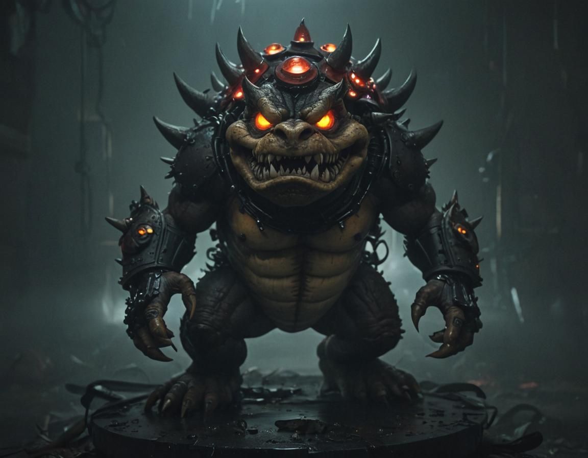 Mushroom Wasteland Bowser - AI Generated Artwork - NightCafe Creator