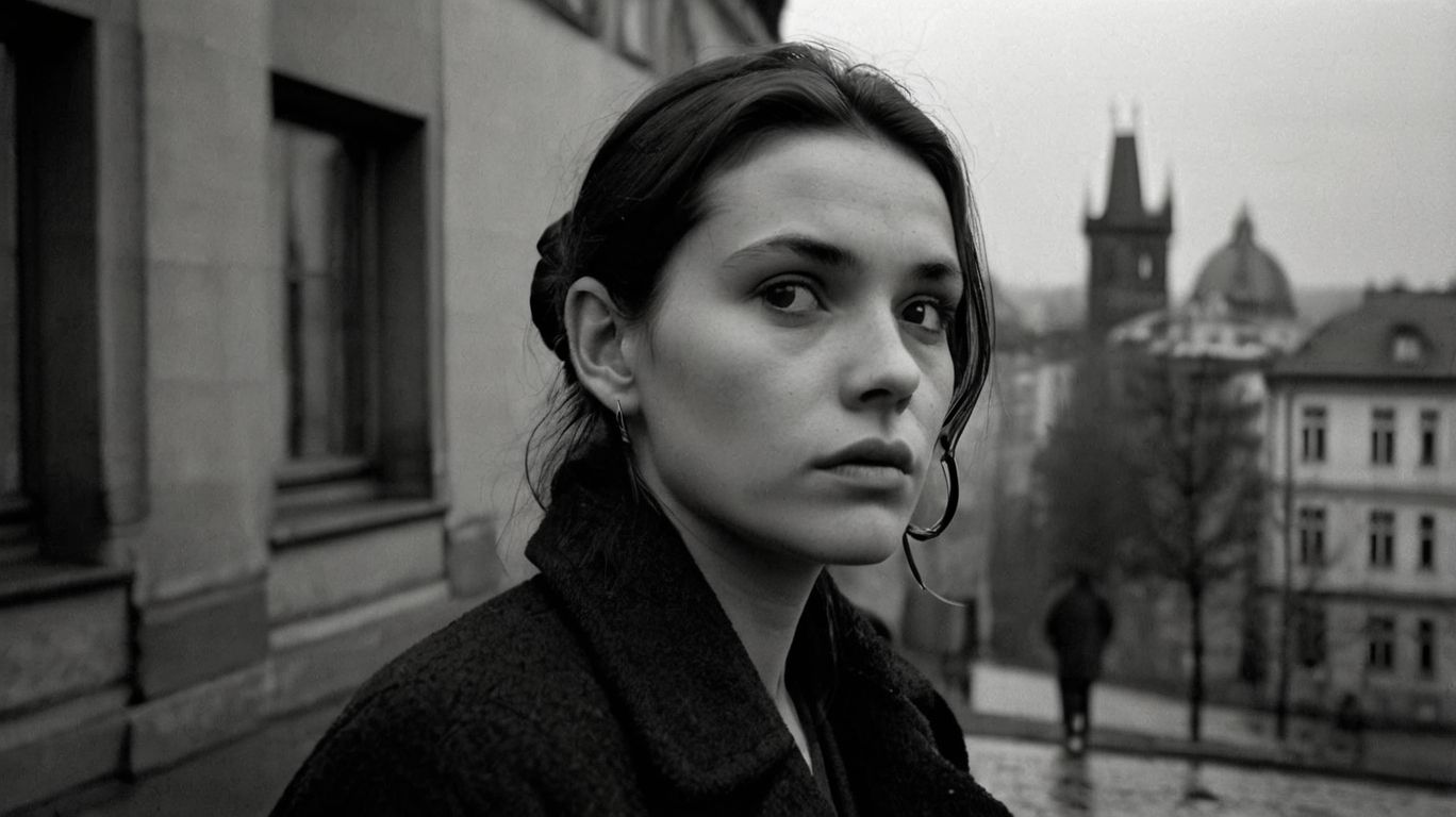 Prague 1990 - female portrait