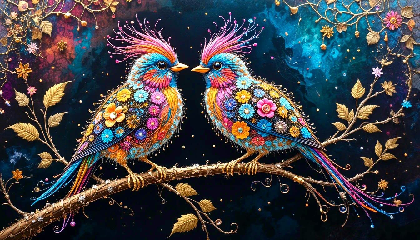 Colorful birds