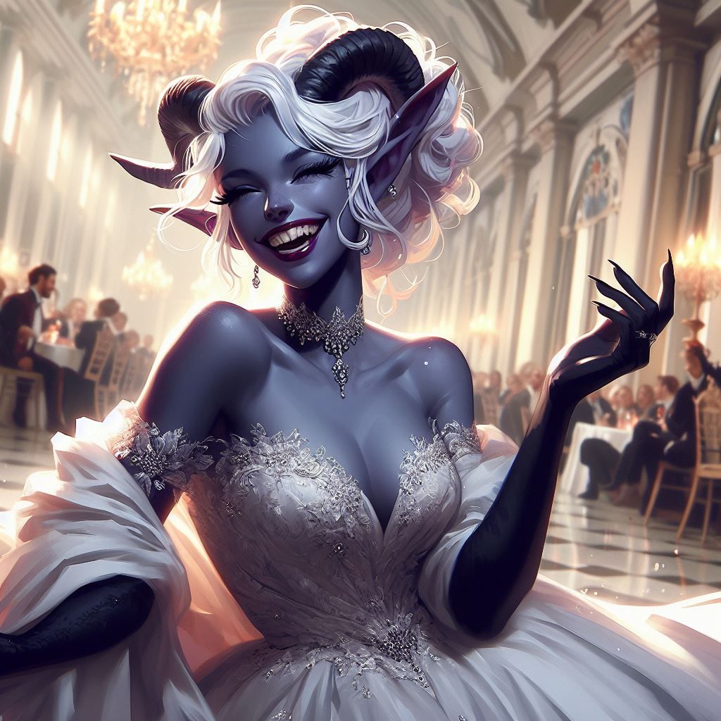 Tiefling have a grand ole time