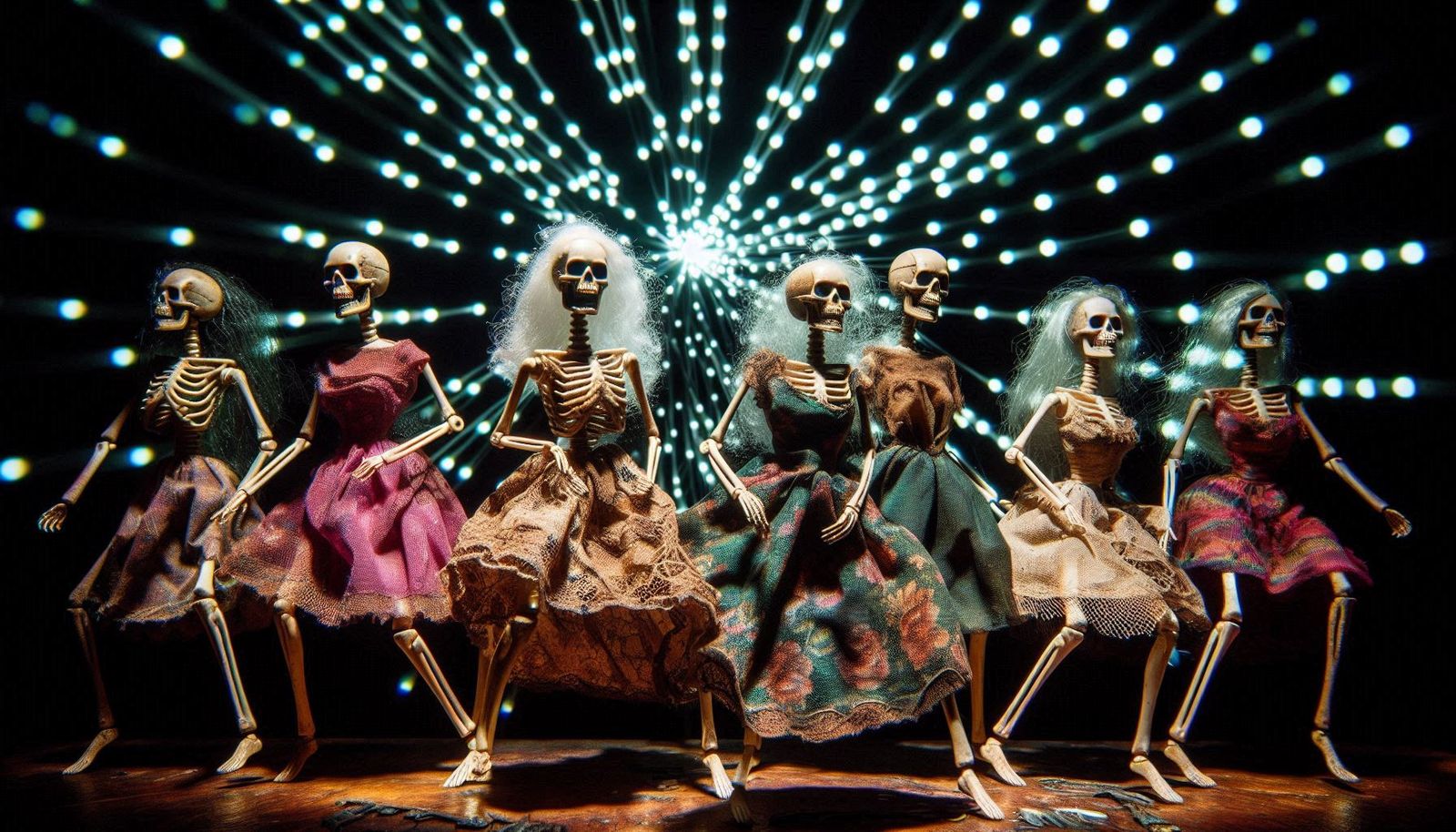 C'est la fête chez les squelettes !