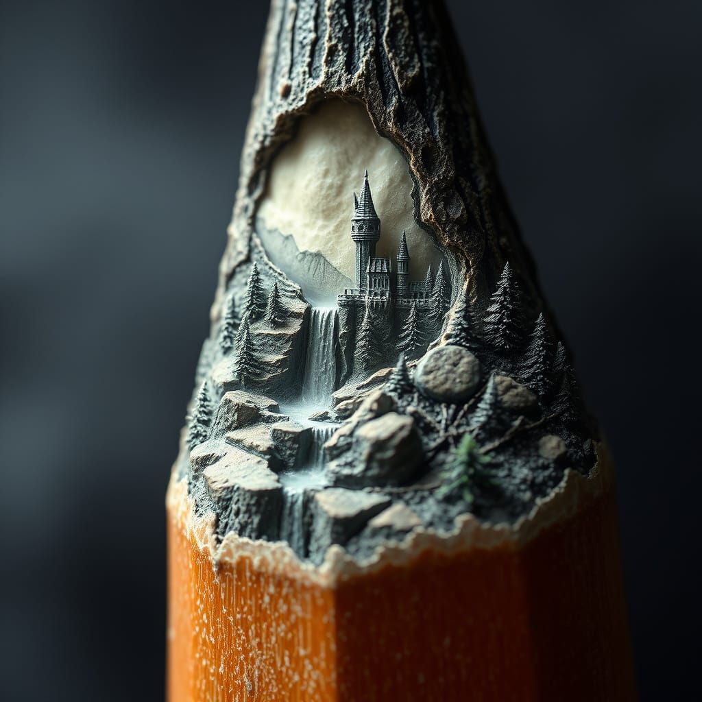 Pencil landscape Metamorphis  by @Victoria G