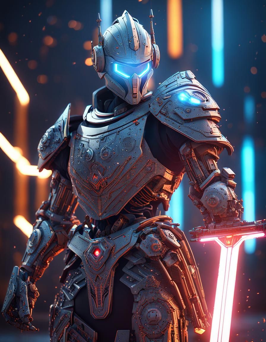 Futuristic Knight  by @Addi