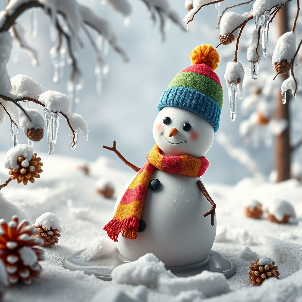 Snowman  by @Pinosie