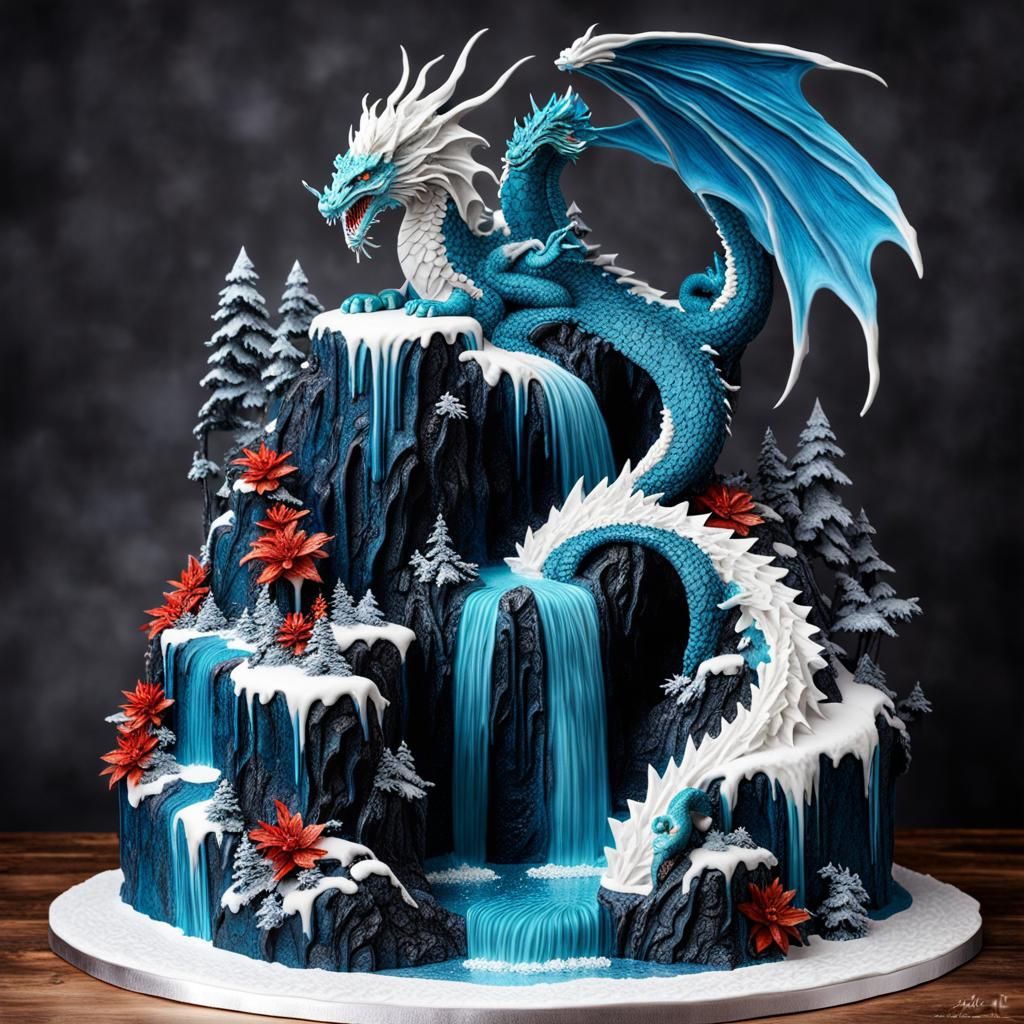 Dragon cake  by @Mars