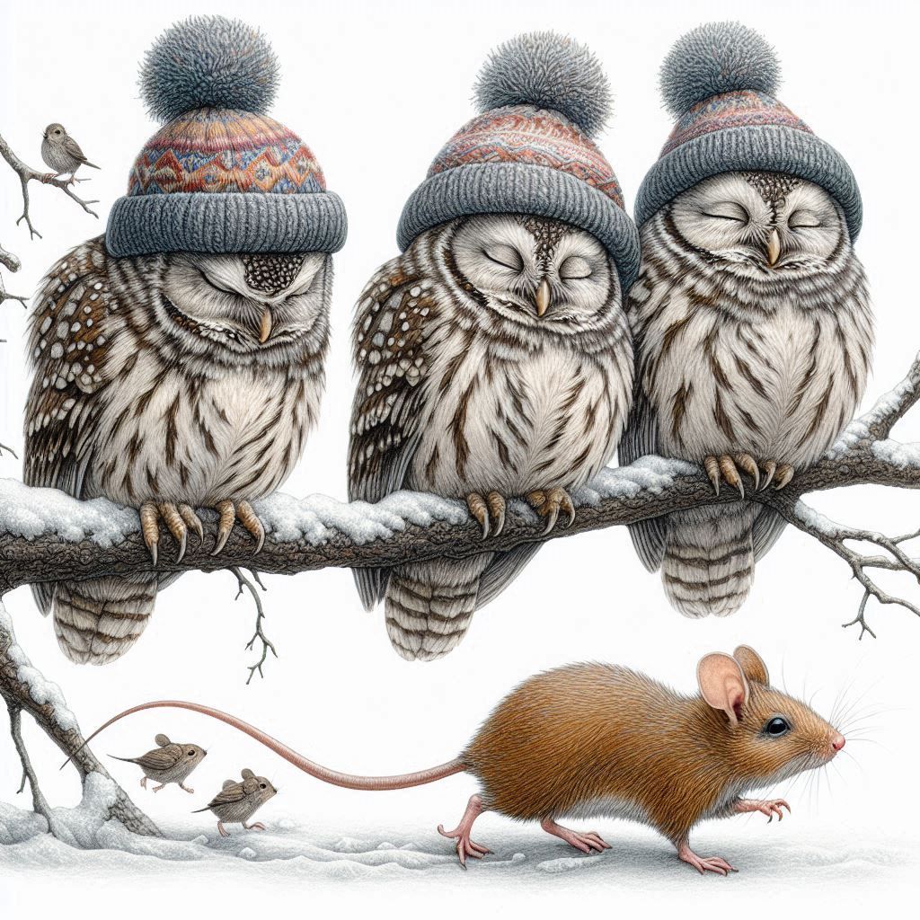 While the owls are sleeping...