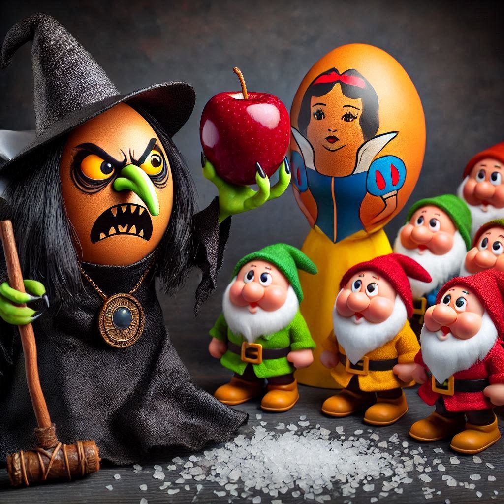 Fairytale Snow White Angry Egg