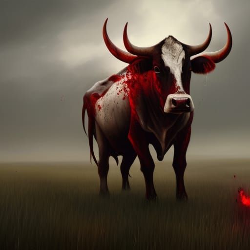 demon cow - AI Generated Artwork - NightCafe Creator