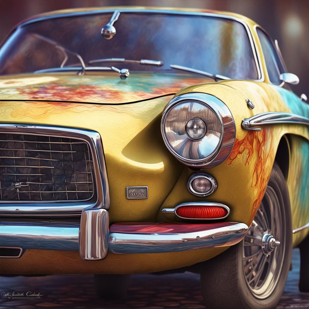 Volvo P1800 - AI Generated Artwork - NightCafe Creator