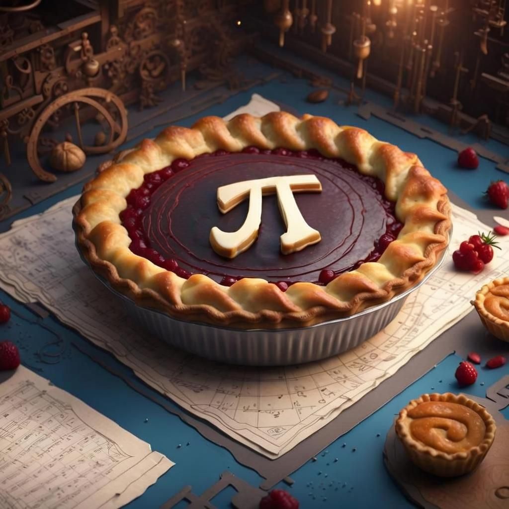 Pie with π  by @Simon C