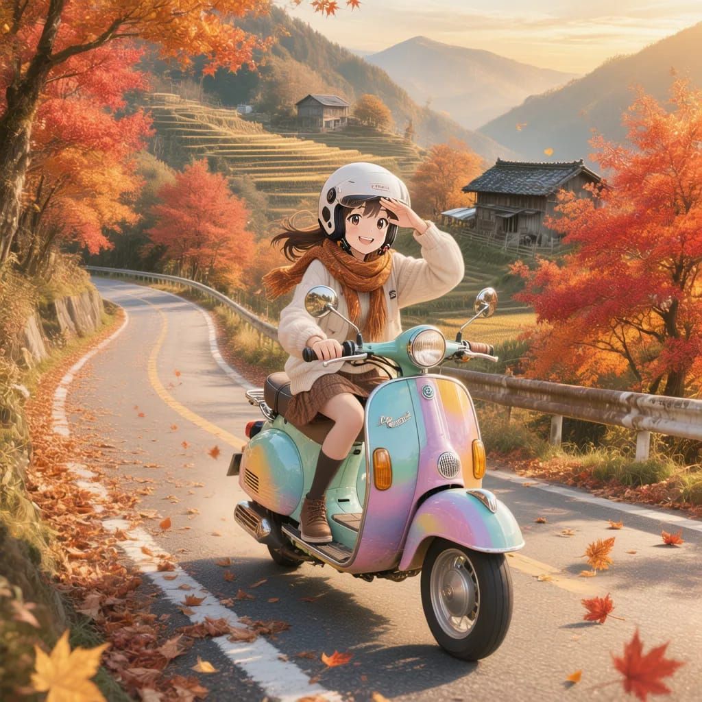 anime scooty girl