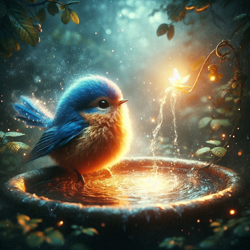 Bluebird bath 4