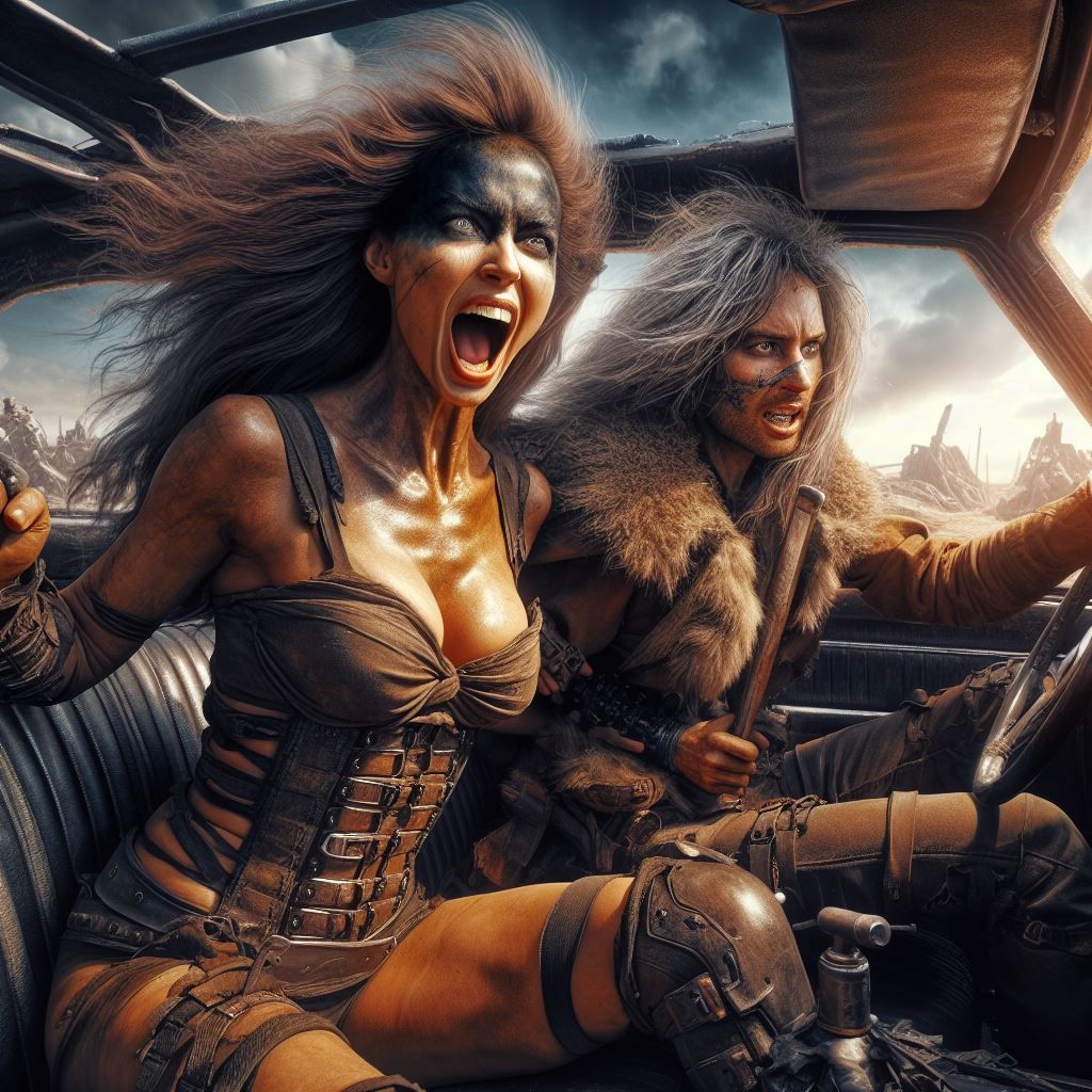 World in "Mad Max" style
