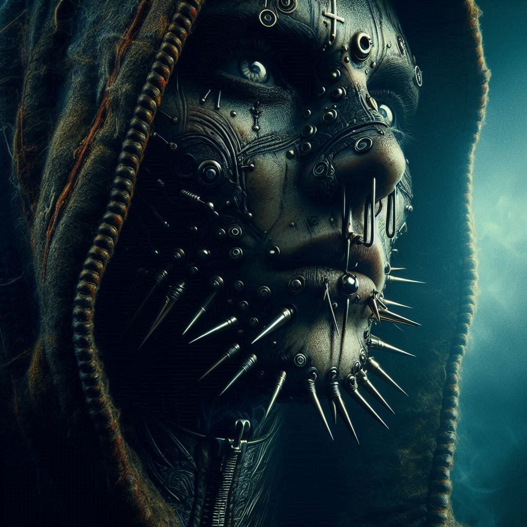 Portraits of a Serial Creator : Extreme Facial Piercing