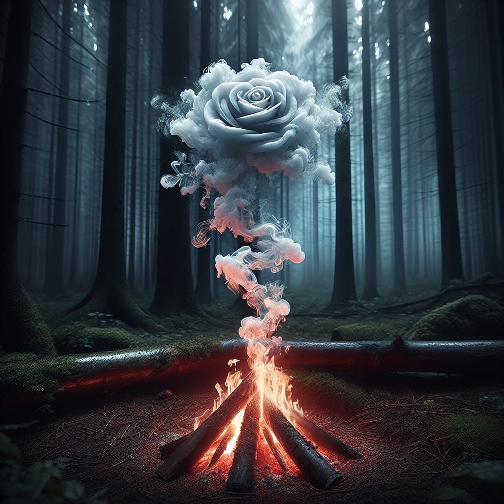 Smoke Rose  by @Steven