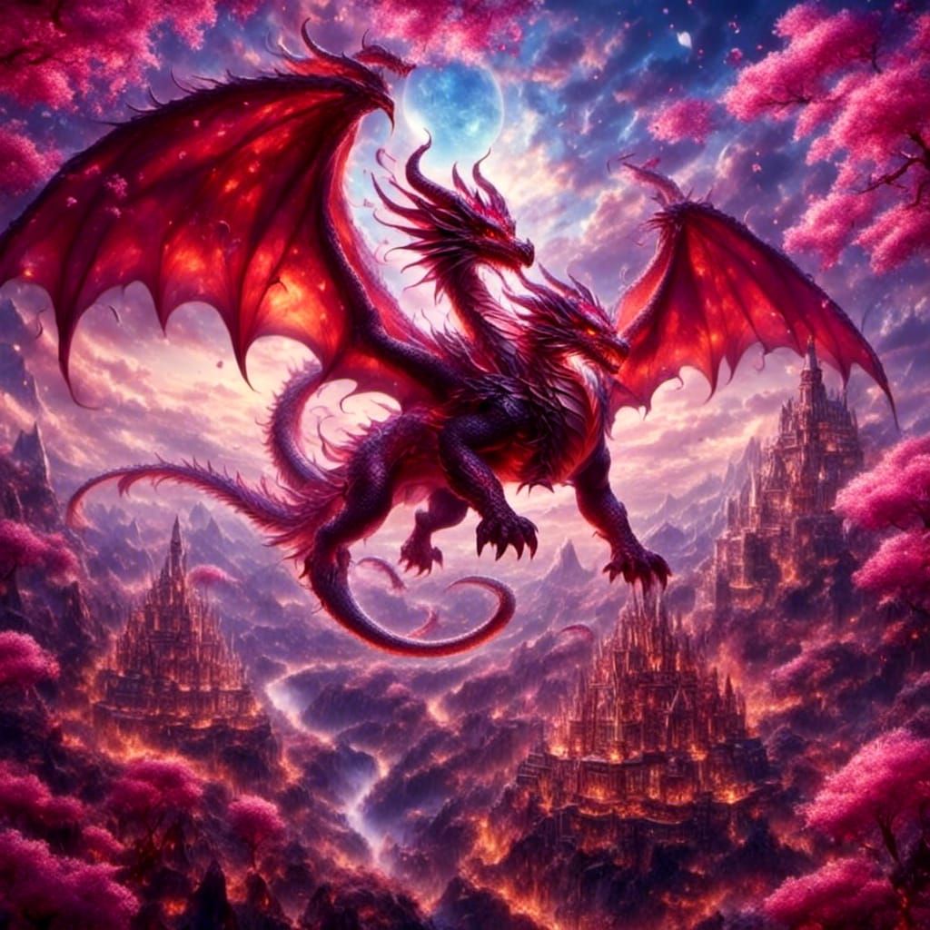 flying demon dragon