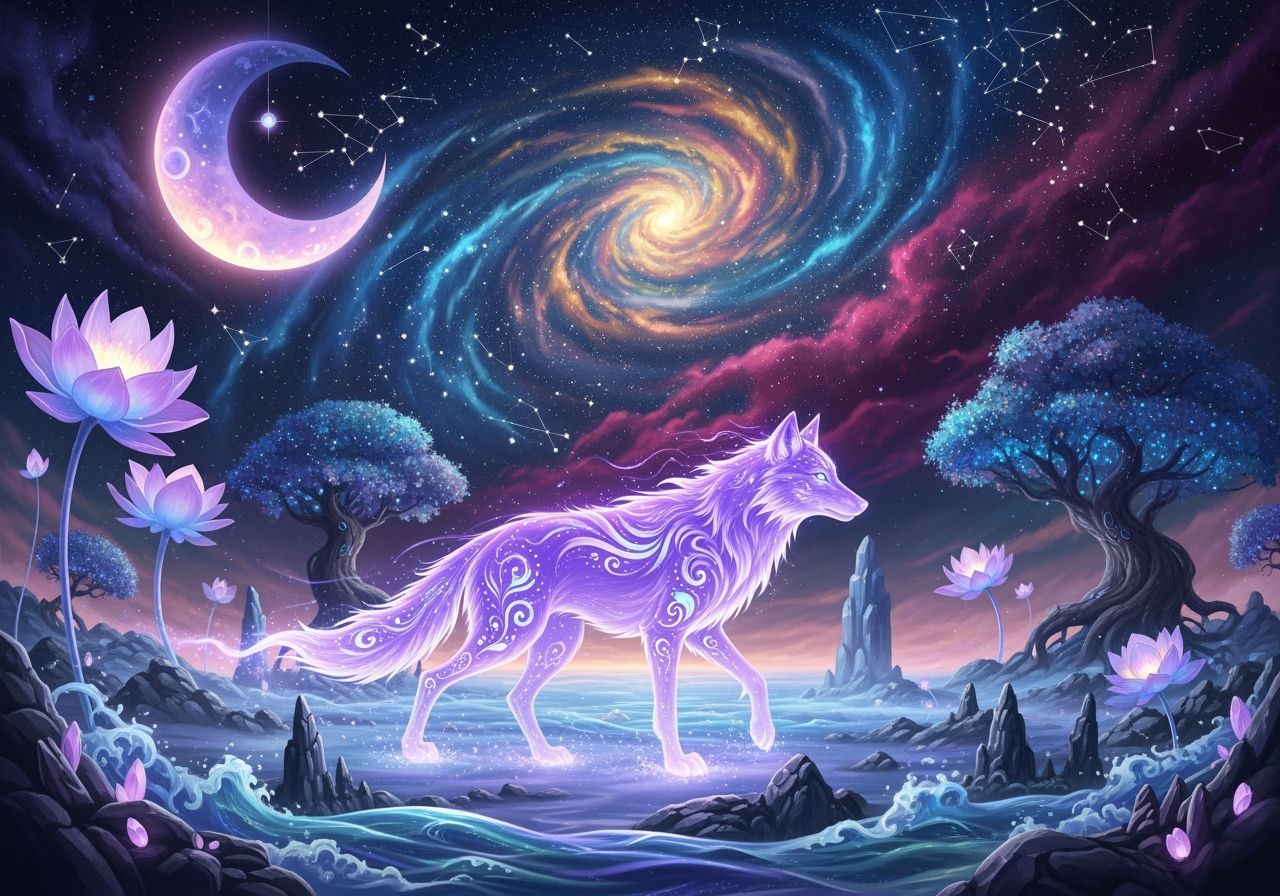 Dreamscape Spirit Wolf  by @EmzMc