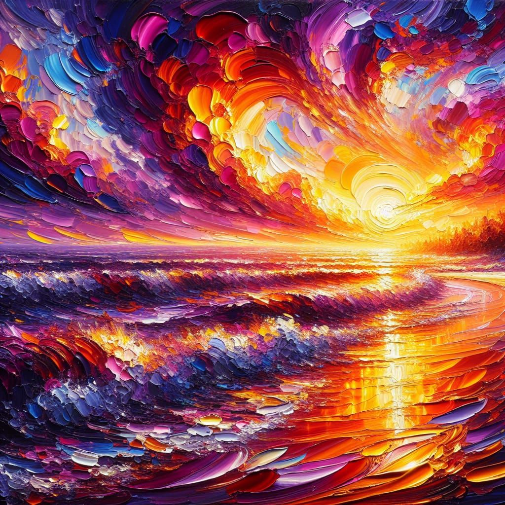 Sunset Beach  by @Alice