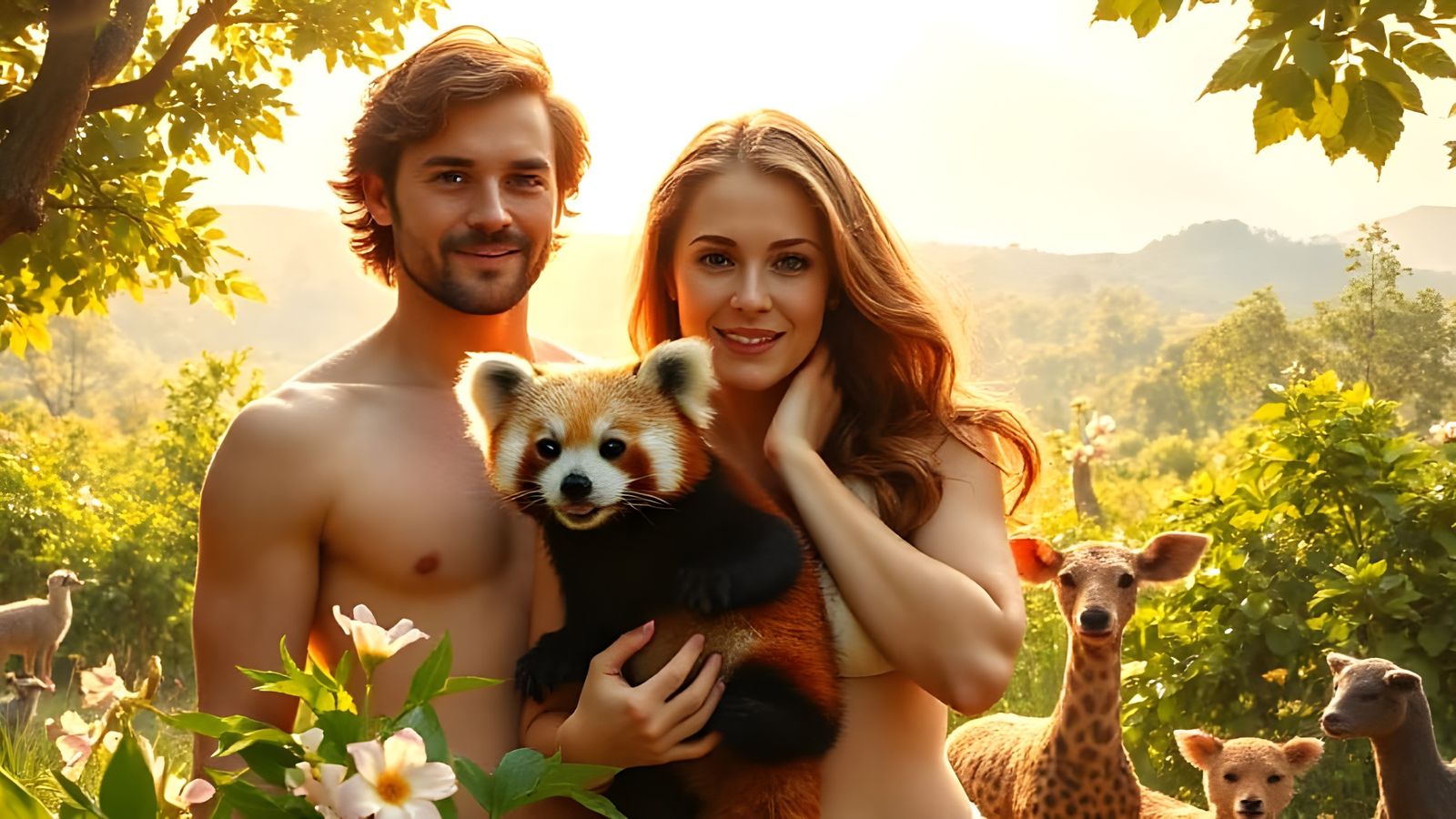 "I named this one Red Panda" says Adam to Eve  by @Gary Murakami