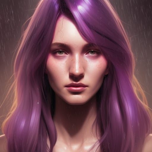 Purple Hair - Ai Generated Artwork - Nightcafe Creator