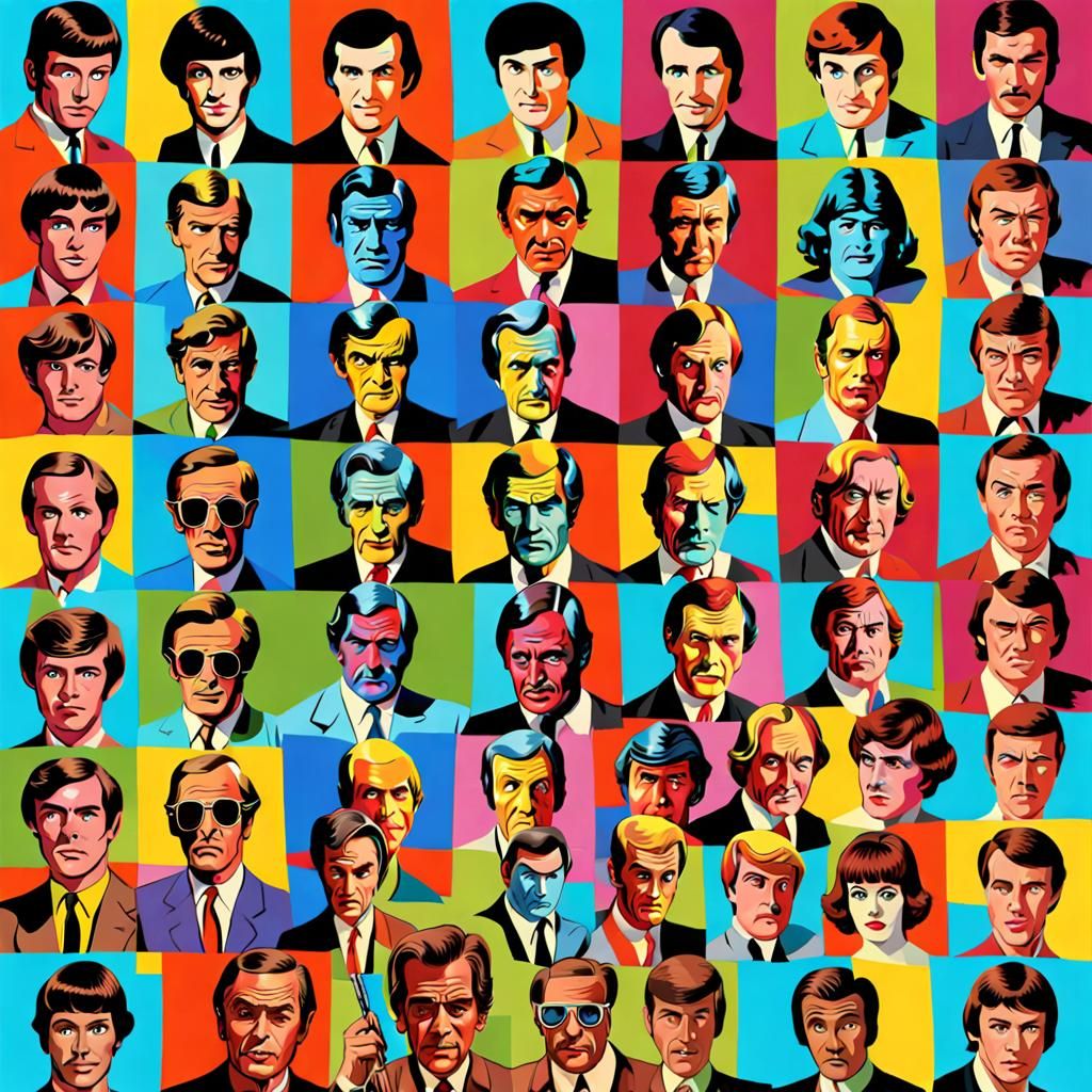 Gallery of 1960s actors - AI Generated Artwork - NightCafe Creator