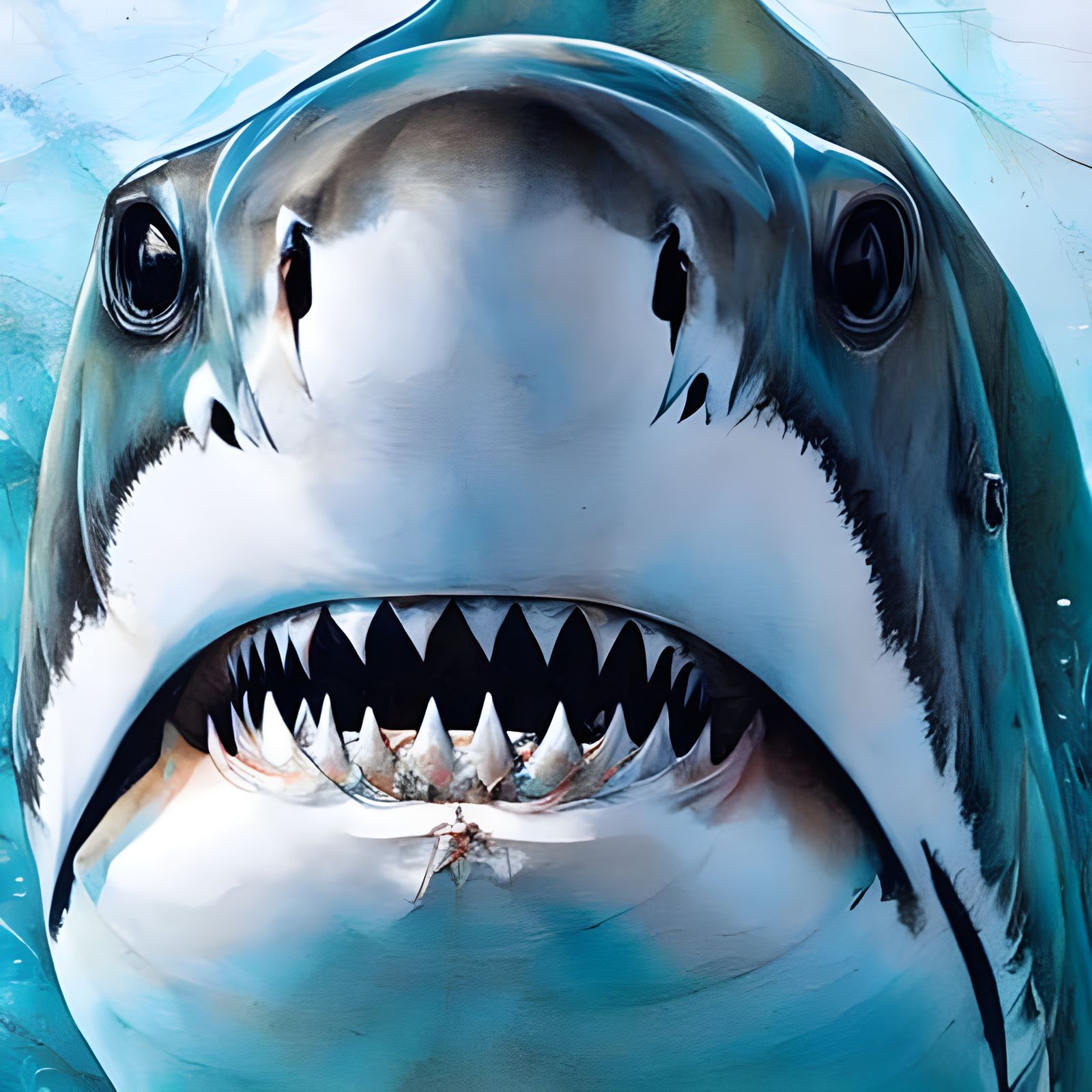 Stunning Photorealistic Reef Shark Portrait