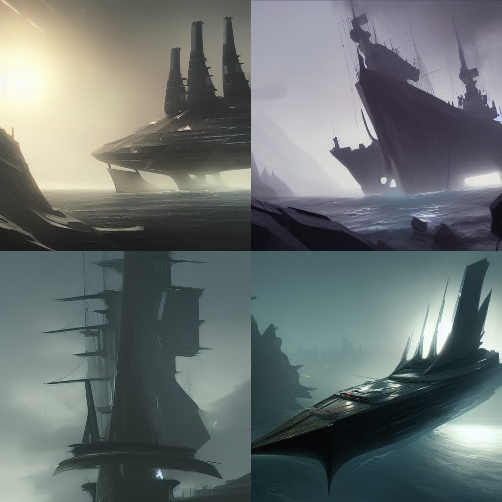 bionic ship intierier : r/nightcafe