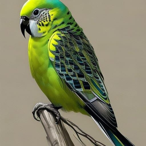 Budgie - AI Generated Artwork - NightCafe Creator