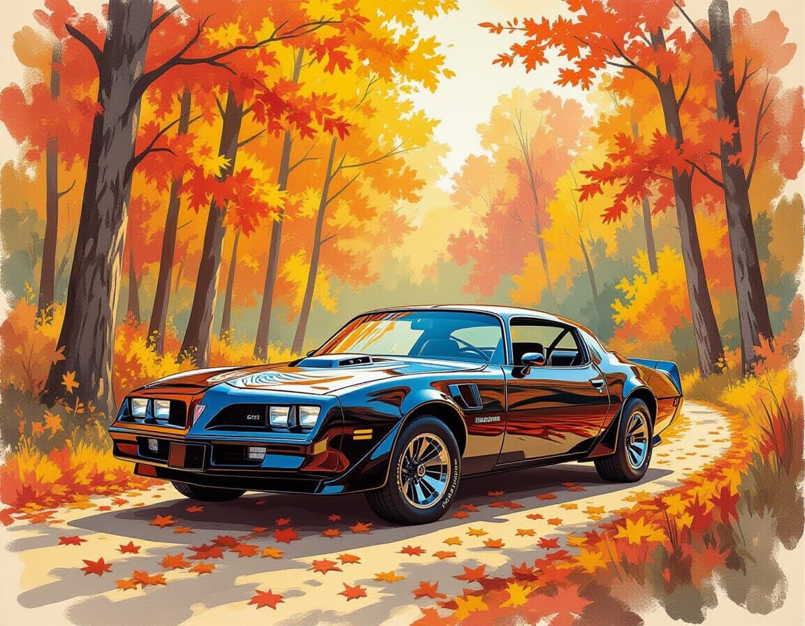 a black trans am firebird