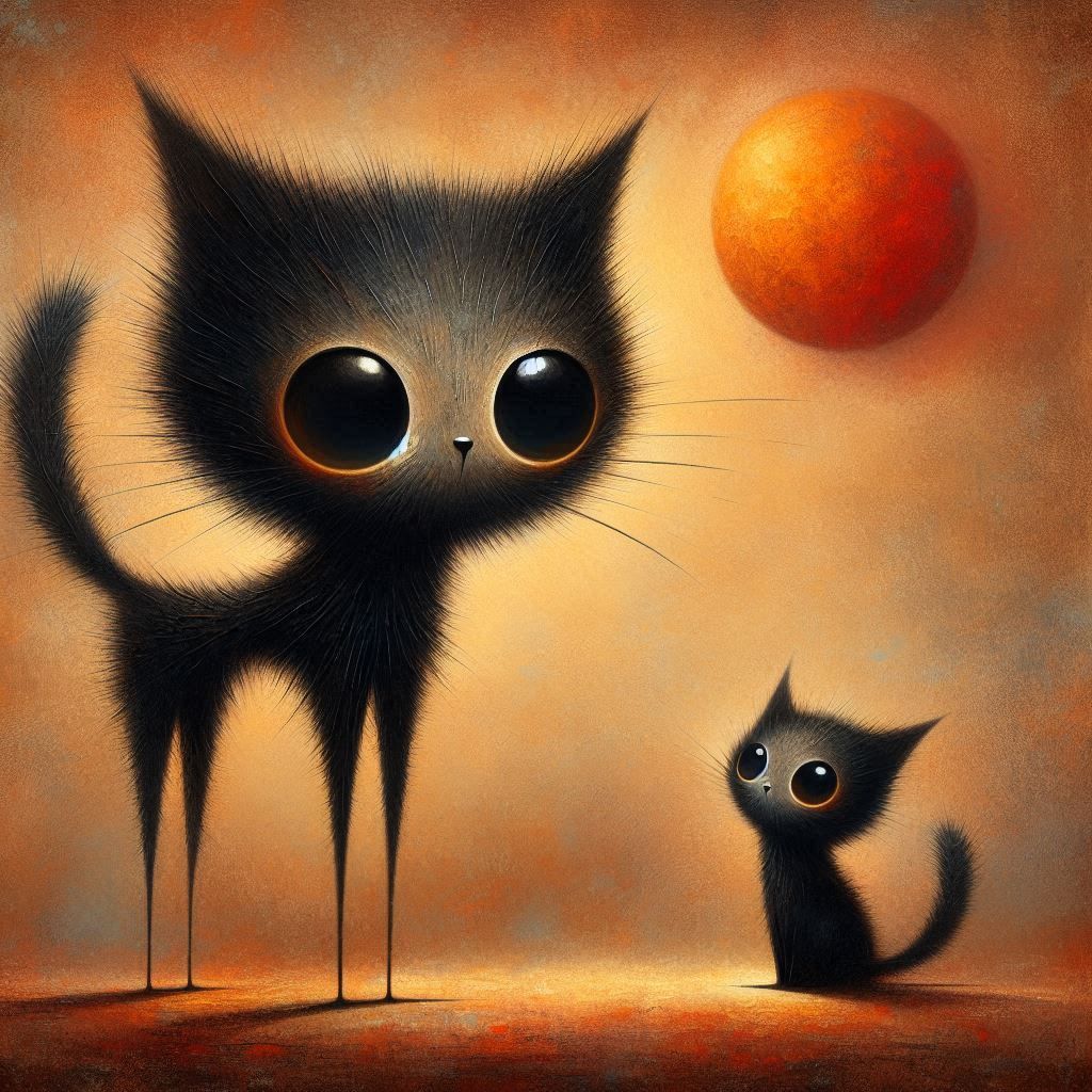 Mama Cat & Kitten  by @808SoopaFly
