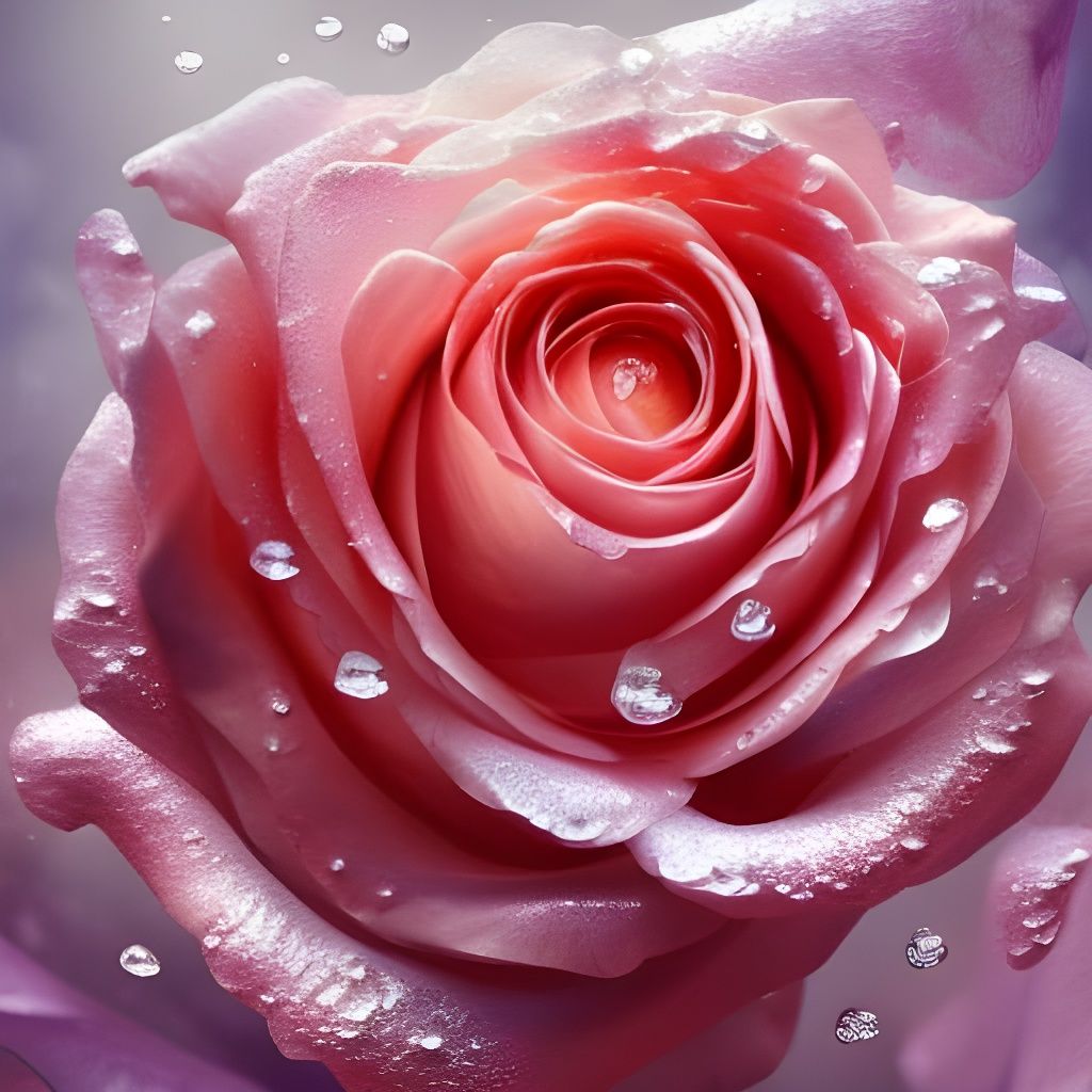 Dew on the rose  by @LaniKeha