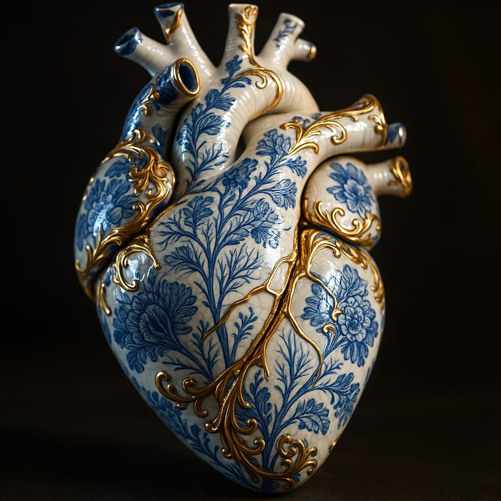 Kintsugi Porcelain Heart