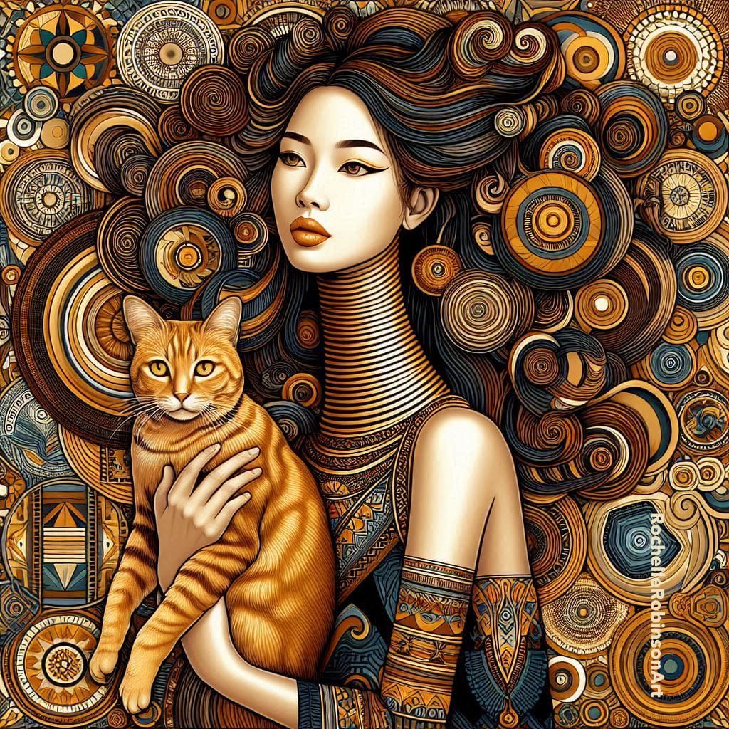 A Woman and her Cat