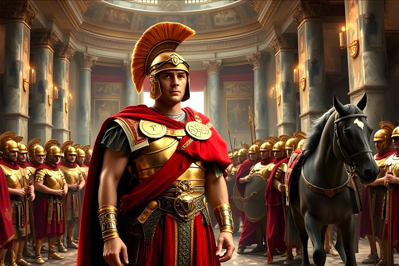 Roman Tribune Marcellus Gallio played by Richard Burton in the classic movie The Robe  by @Gary Murakami