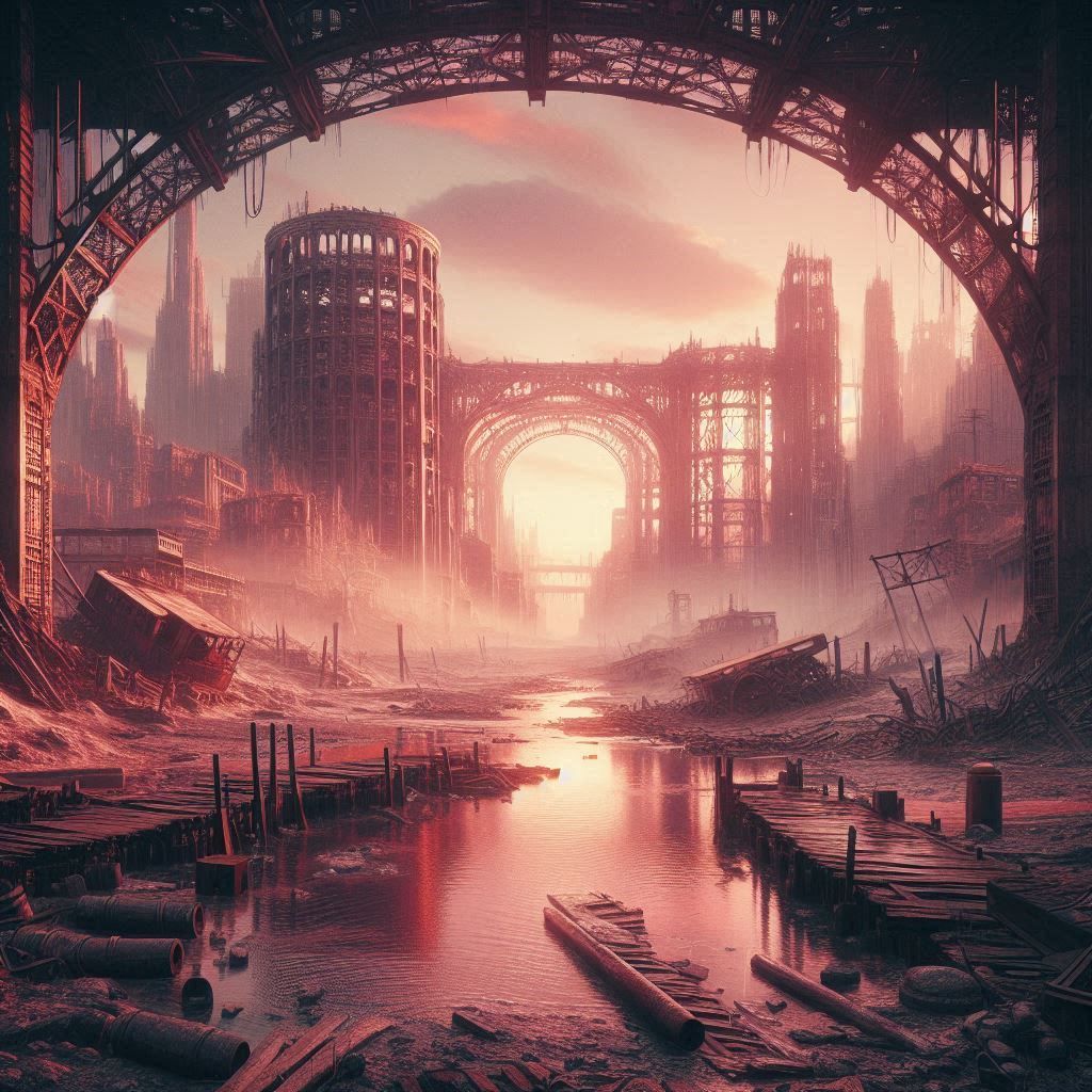 "Post-apocalyptic Wasteland" (4)
