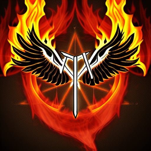 Sigil and Flame - AI Generated Artwork - NightCafe Creator