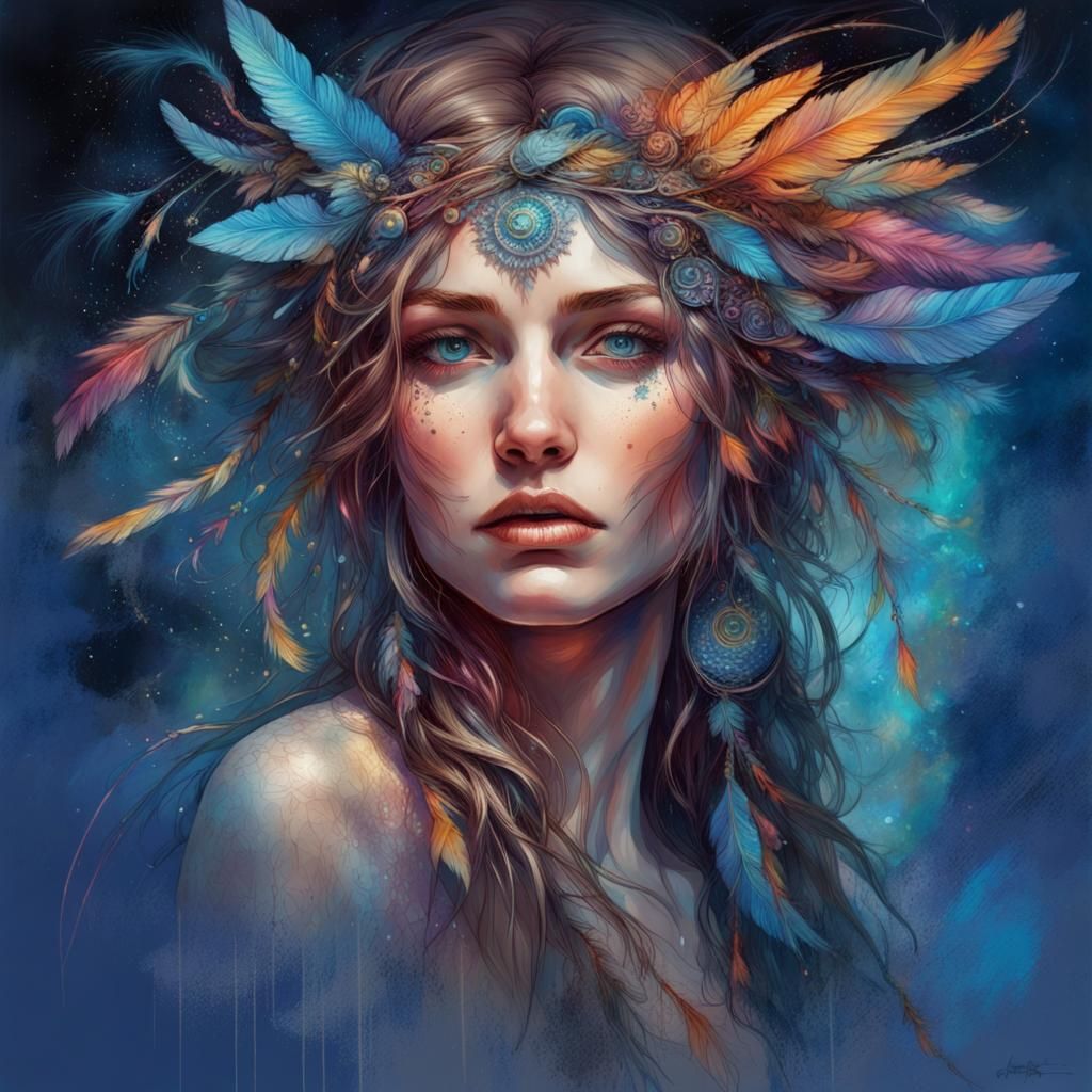 Cosmic Boho - AI Generated Artwork - NightCafe Creator