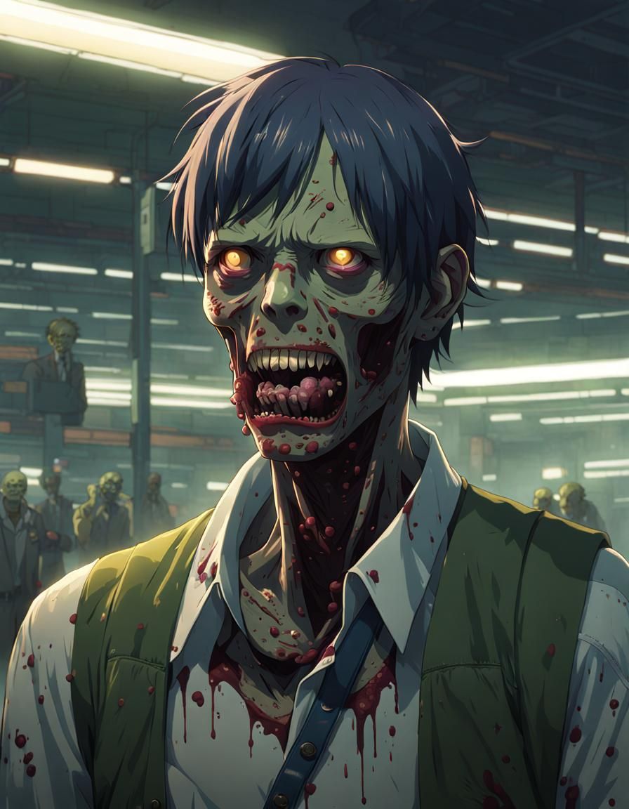 Green Zombie  by @FREEQ-AI