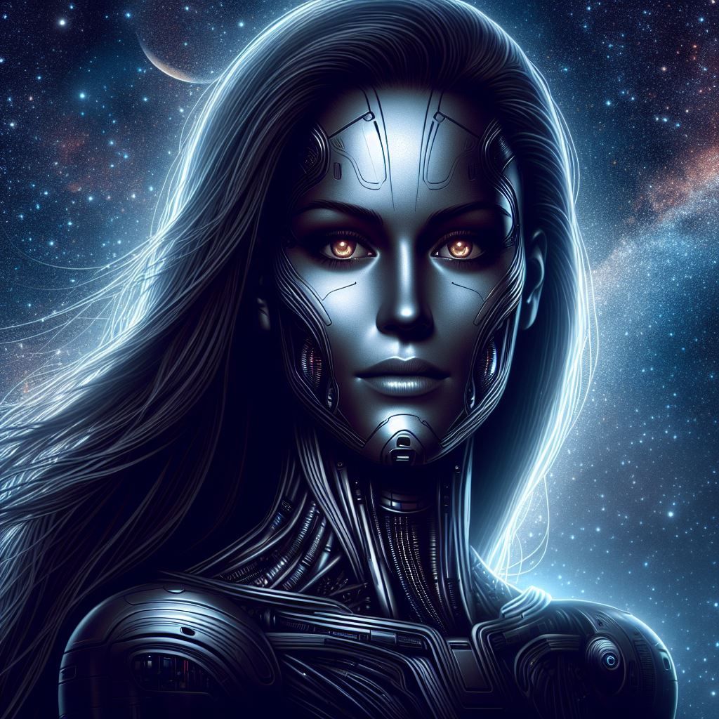 Beautiful female 'Cylon'