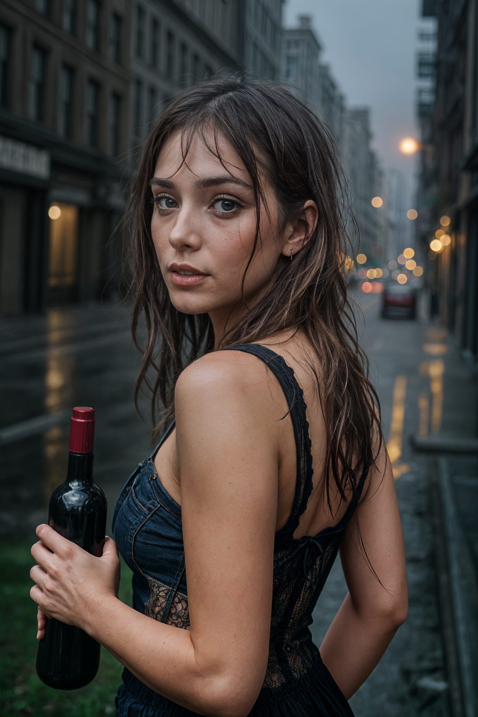Rain doesn’t wash me away — it just makes me real. 🍷🌧️ #go...
